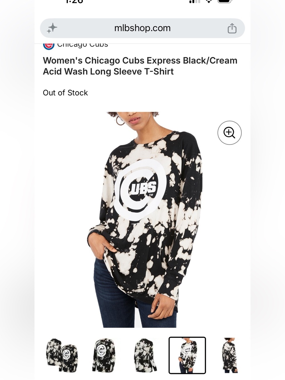 Chicago Cubs Tie Dye long sleeve